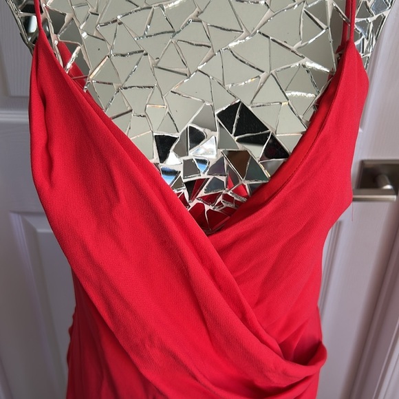 NICHOLAS Vibrant Red Asymmetrical Dress - Picture 4 of 8